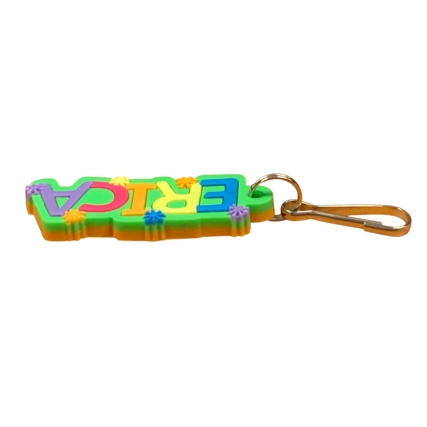 Colourful Name Keychain Erica (Green)