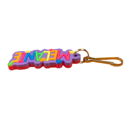 Colourful Name Keychain Melanie