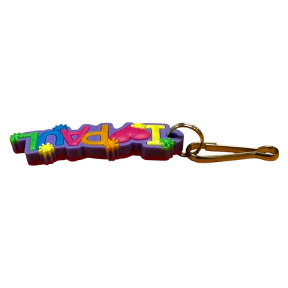 Colourful Name Keychain I 💗 Paul (Purple)