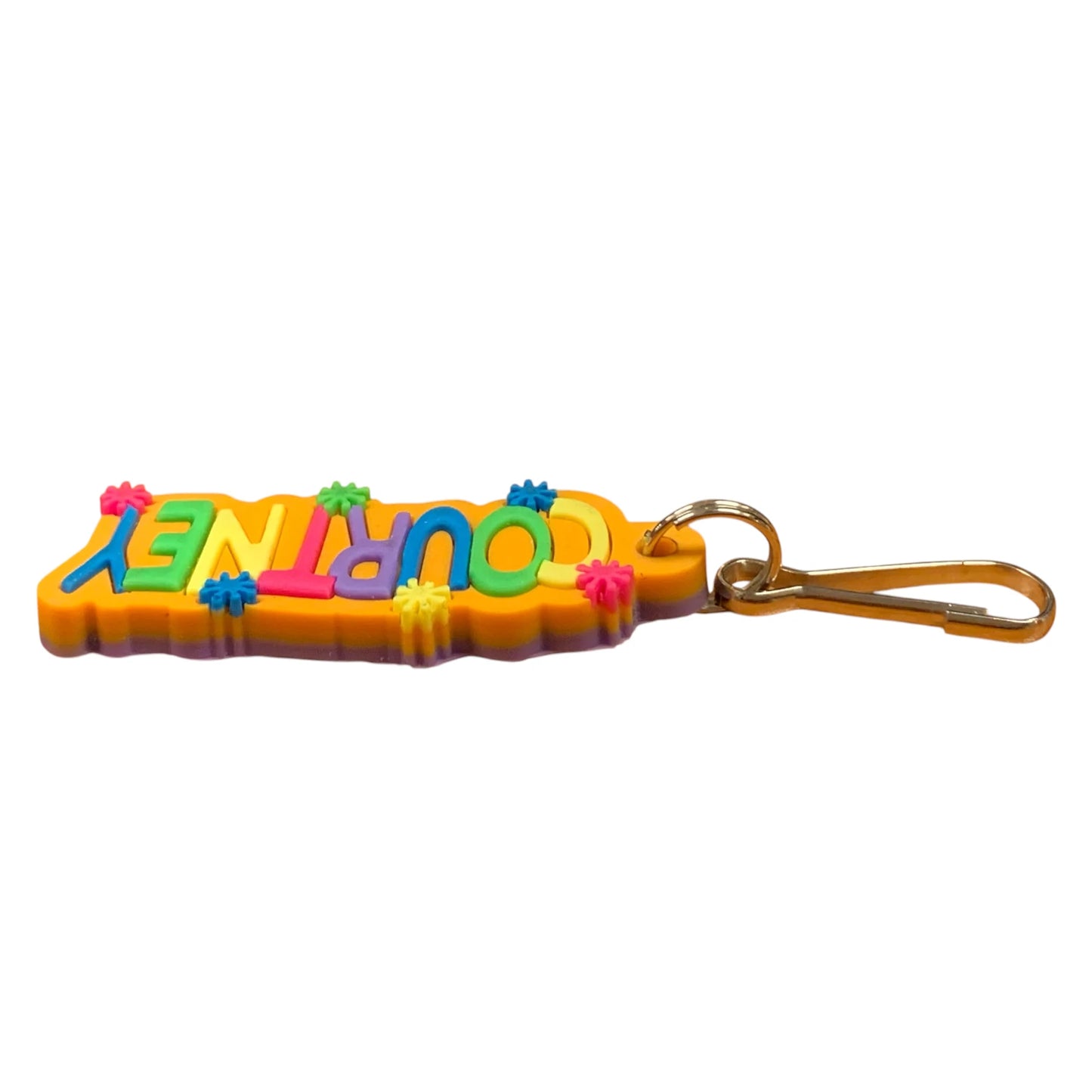 Colourful Name Keychain Courtney (Orange)