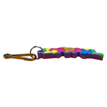 Colourful Name Keychain I 💗 Paul (Purple)