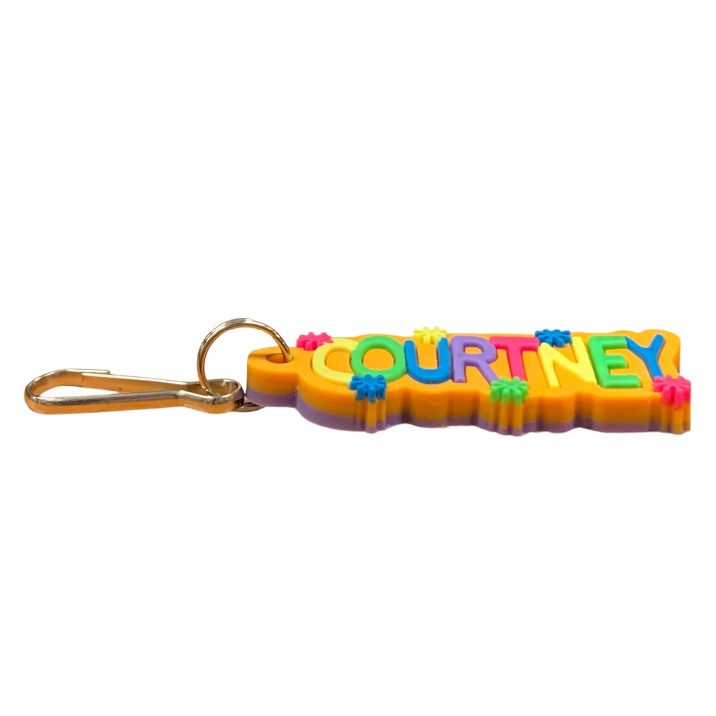 Colourful Name Keychain Courtney (Orange)
