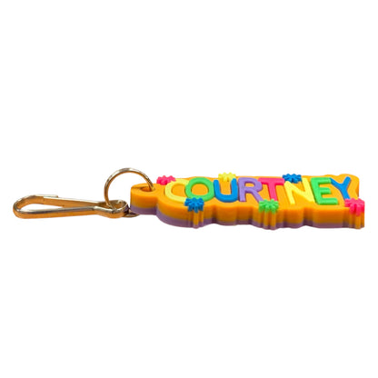 Colourful Name Keychain Courtney (Orange)