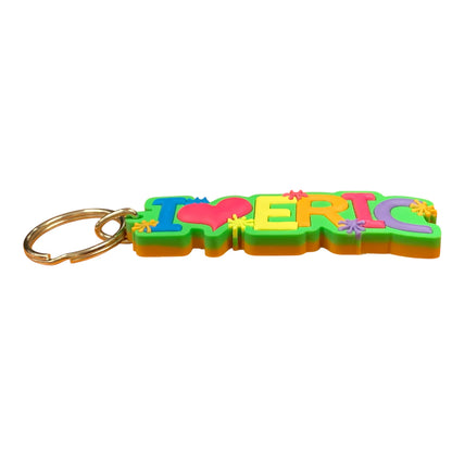 Colourful Name Keychain I 💗 Eric (Green)