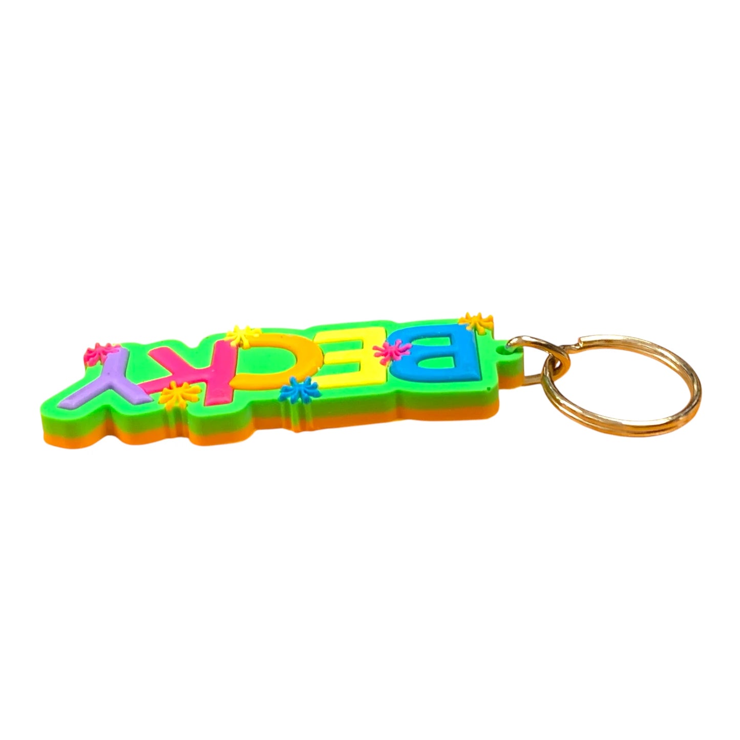 Colourful Name Keychain Becky (Green)