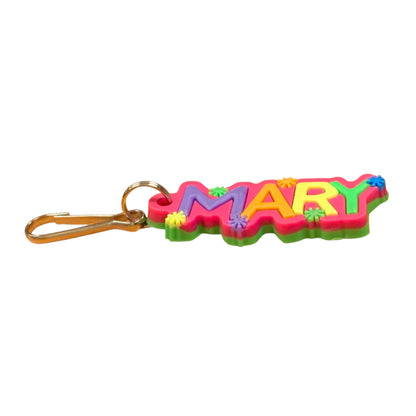 Colourful Name Keychain Mary