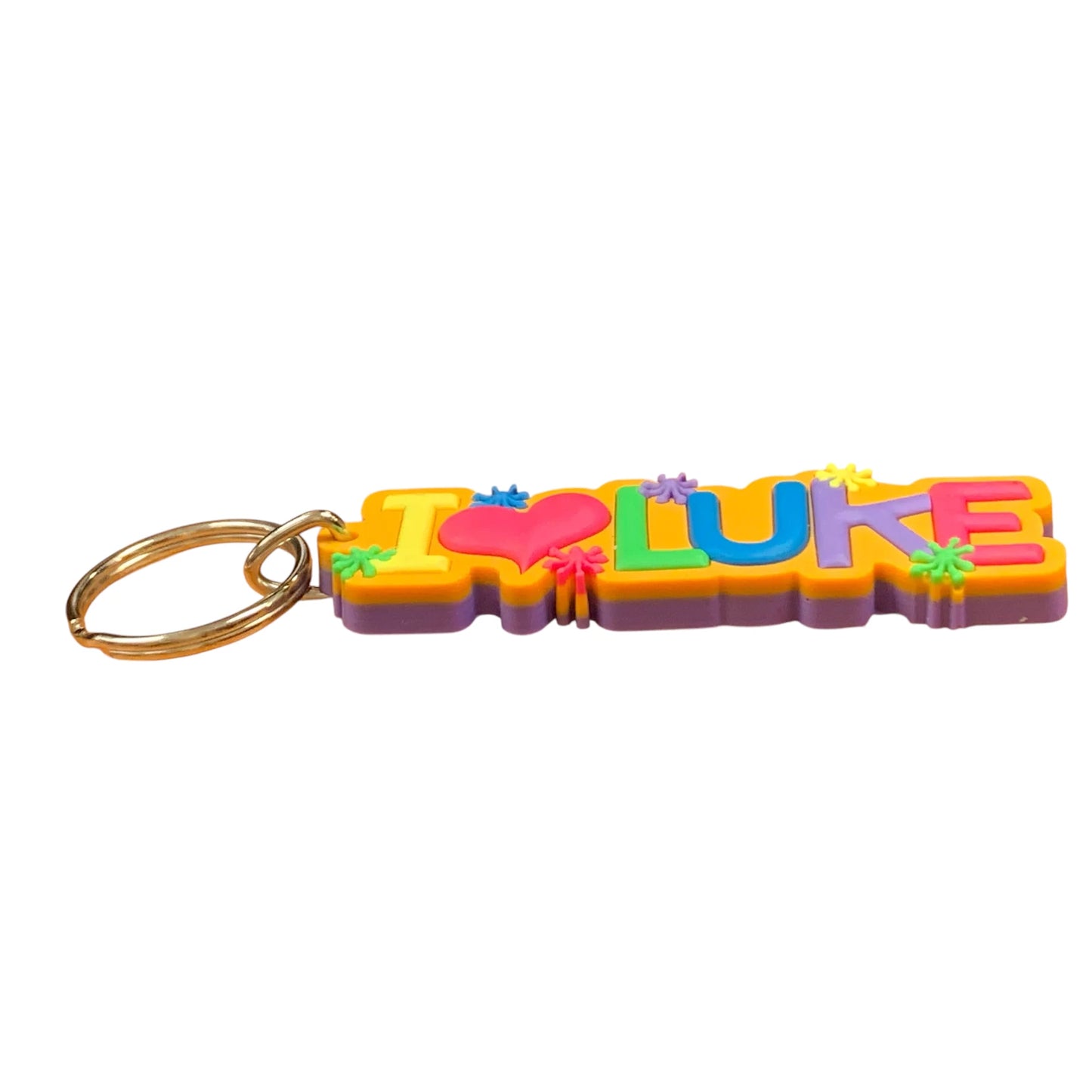 Colourful Name Keychain I 💗 Luke