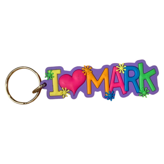 Colourful Name Keychain I 💗 Mark (Purple)