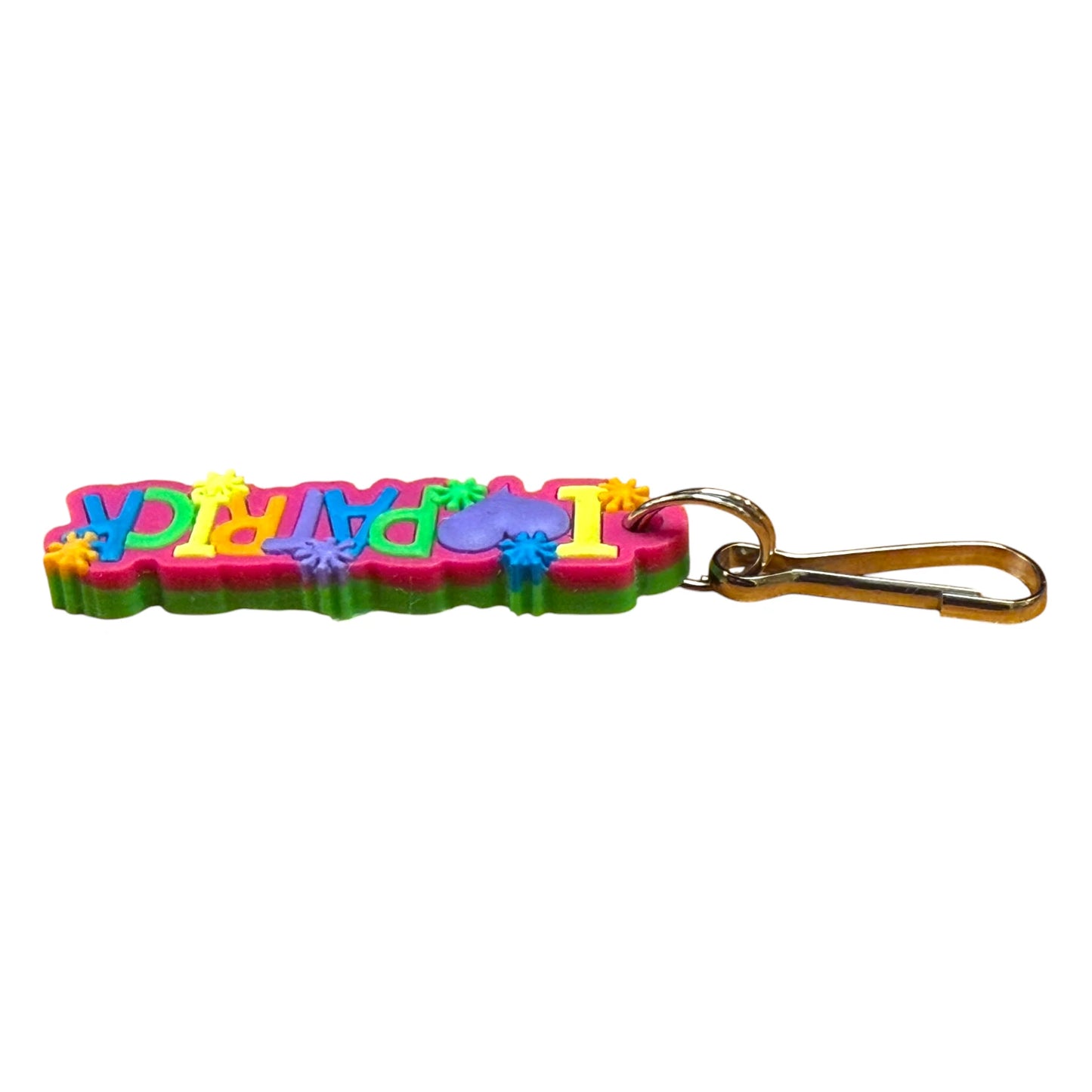 Colourful Name Keychain I 💗 Patrick (Pink)