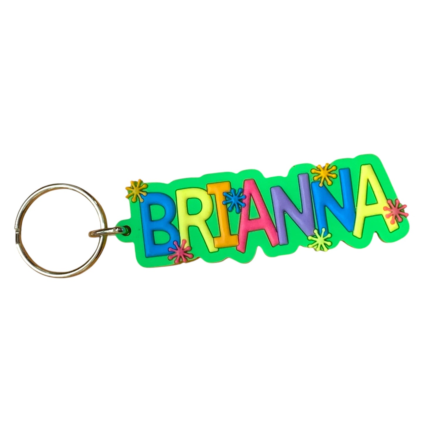 Colourful Name Keychain Brianna (Green)