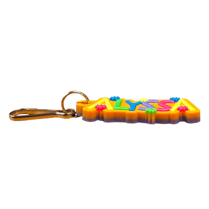 Colourful Name Keychain Alyssa (Orange)