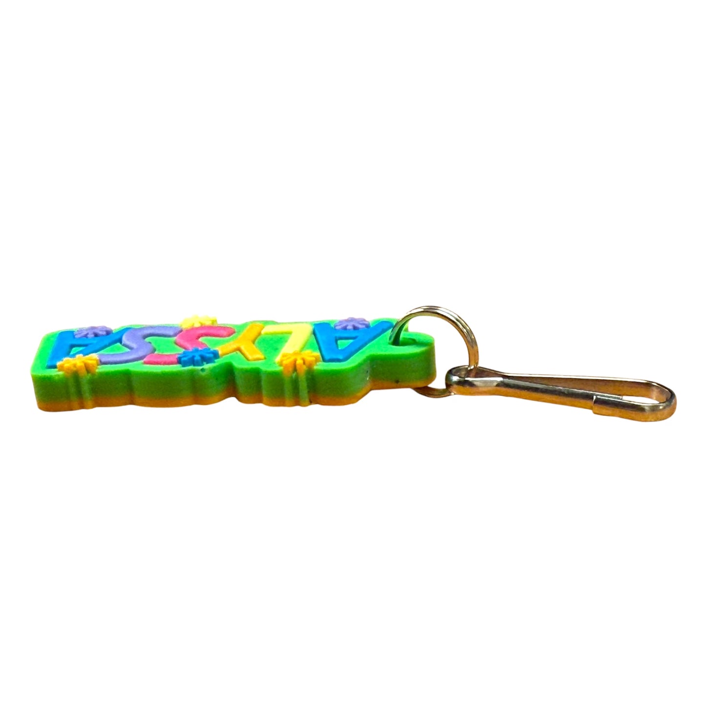 Colourful Name Keychain Alyssa (Green)