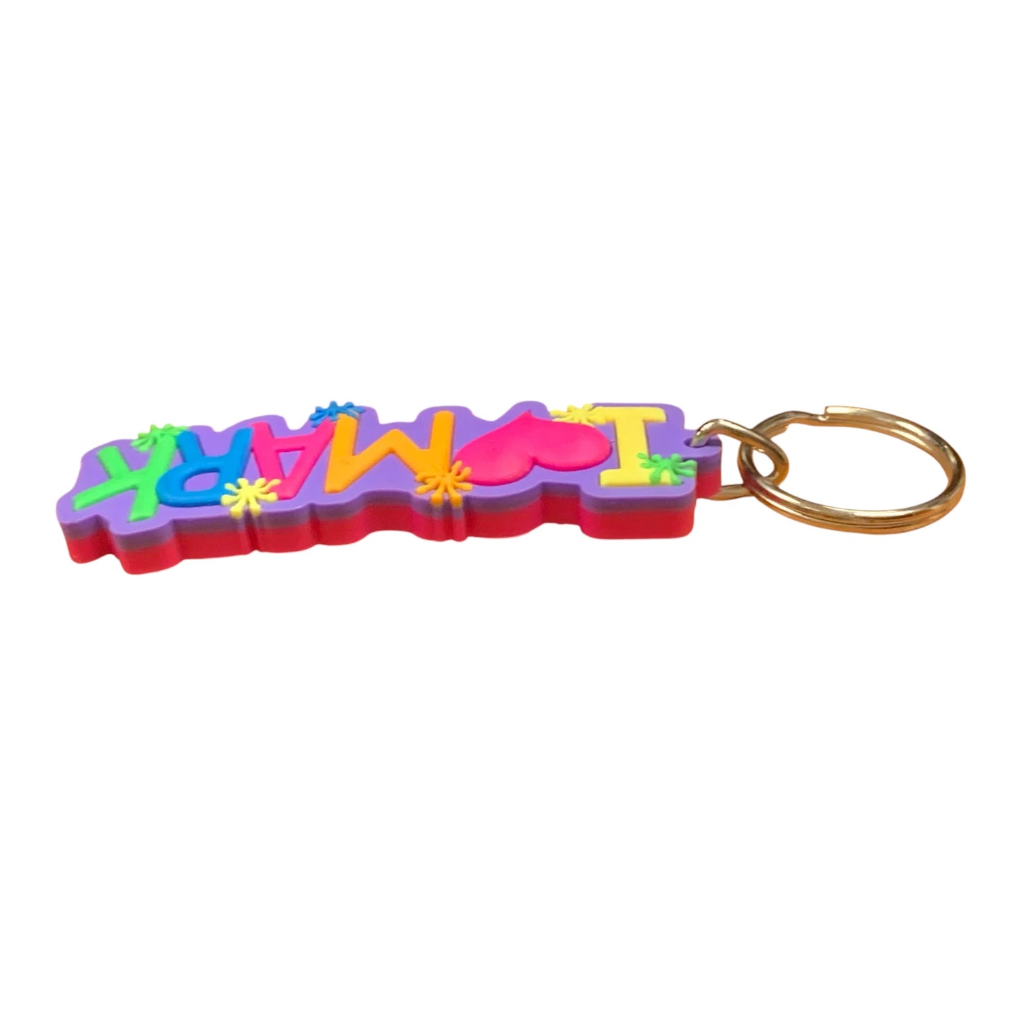 Colourful Name Keychain I 💗 Mark (Purple)