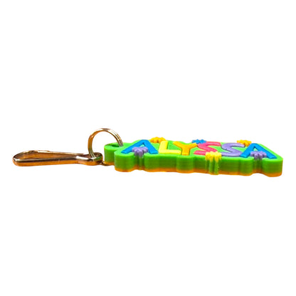Colourful Name Keychain Alyssa (Green)