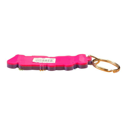 Colourful Name Keychain Monica (Purple)