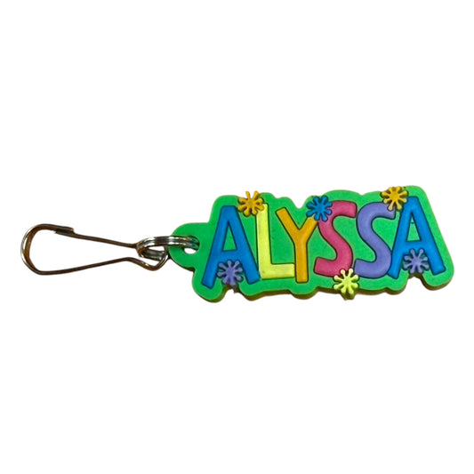 Colourful Name Keychain Alyssa (Green)