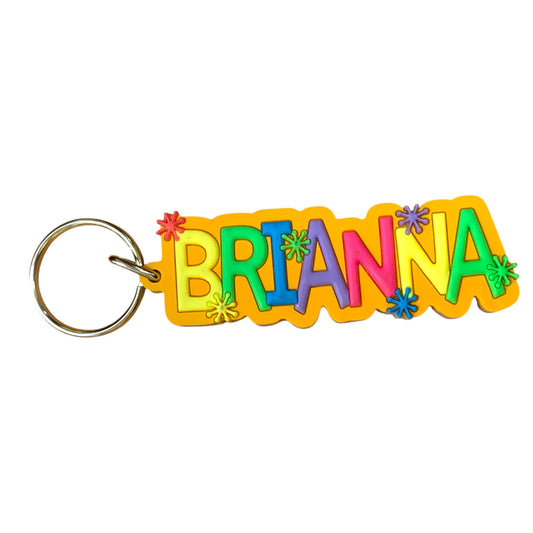 Colourful Name Keychain Brianna (Orange)