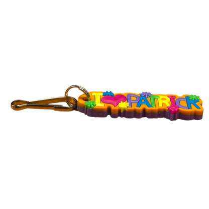 Colourful Name Keychain I 💗 Patrick (Orange)