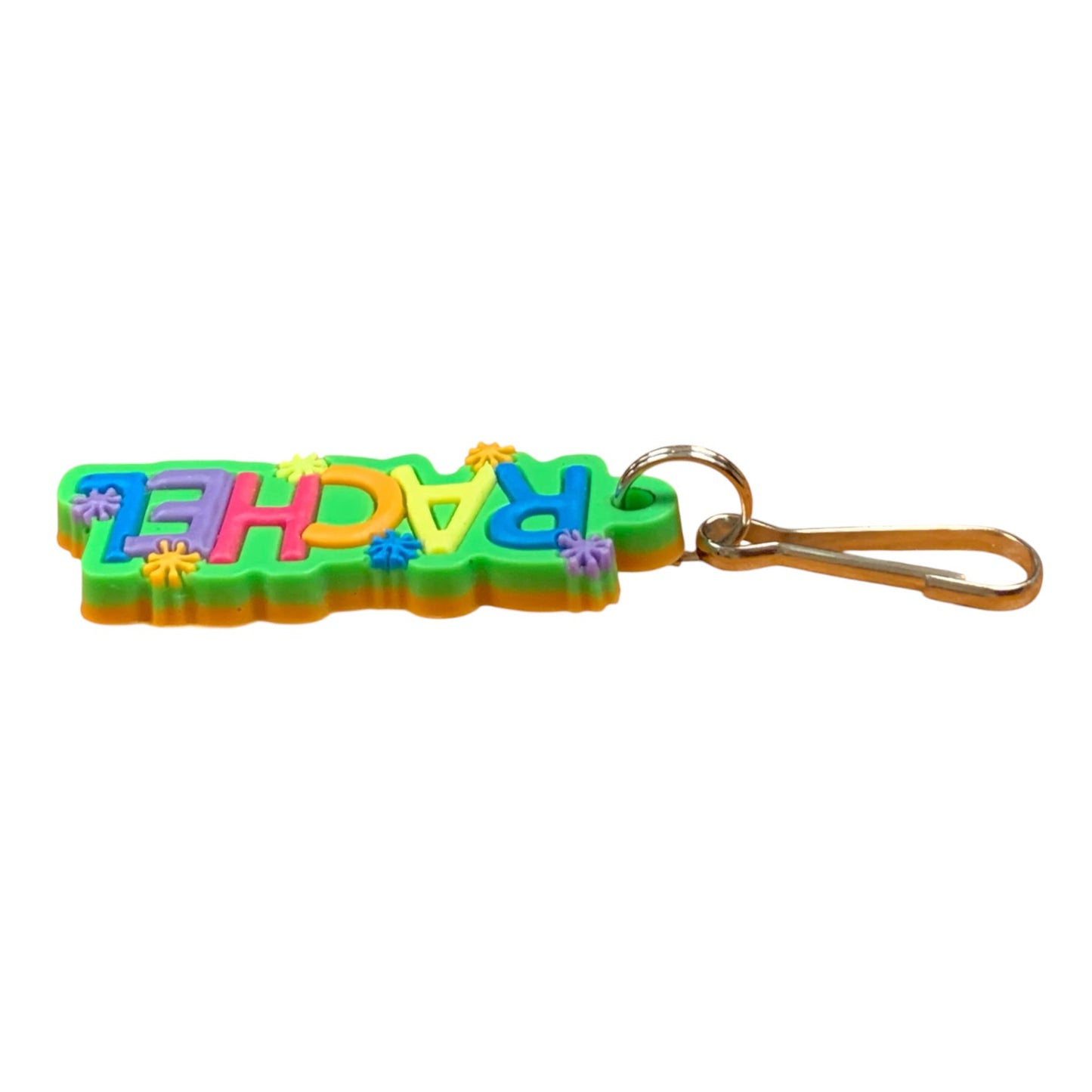 Colourful Name Keychain Rachel (Green)