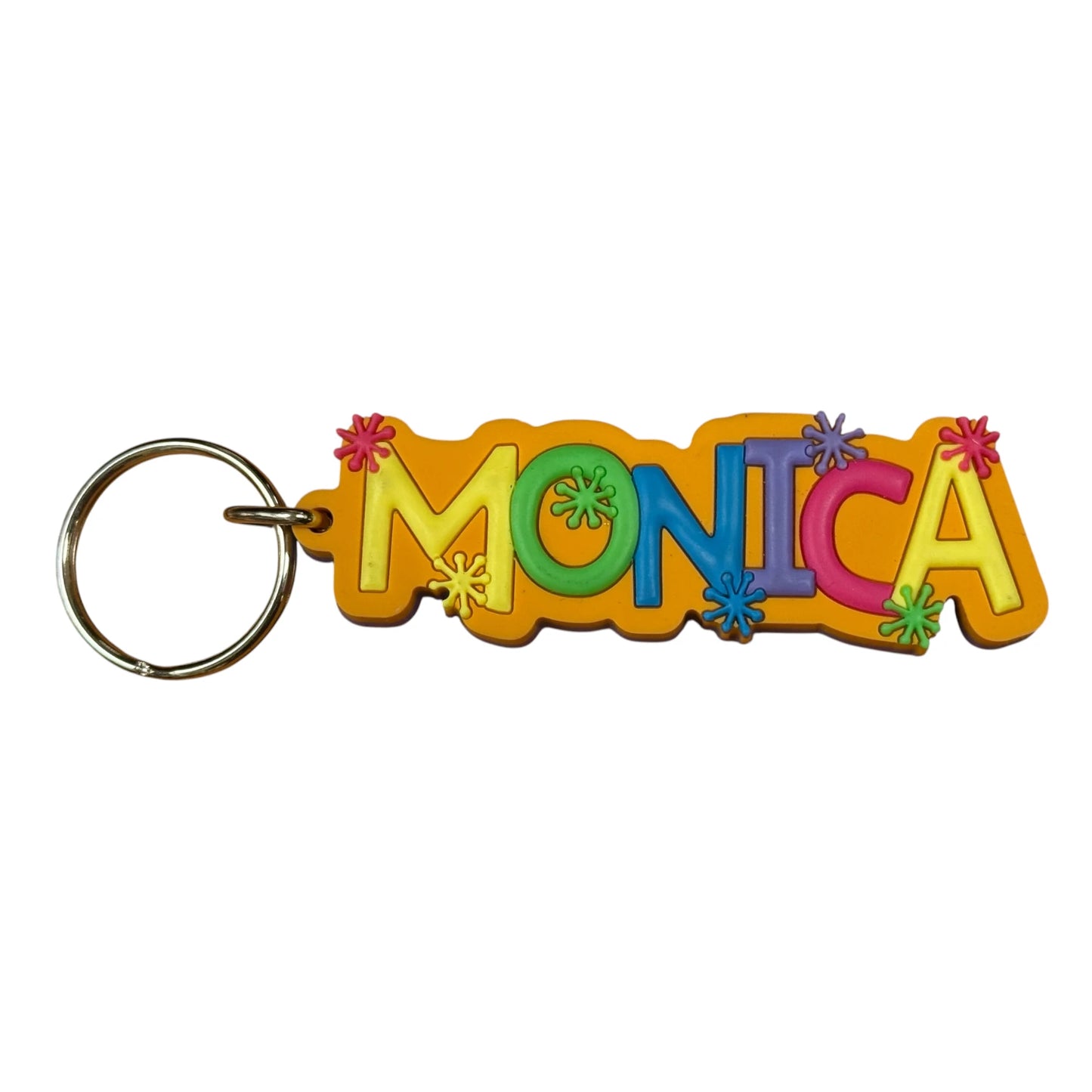 Colourful Name Keychain Monica (Orange)