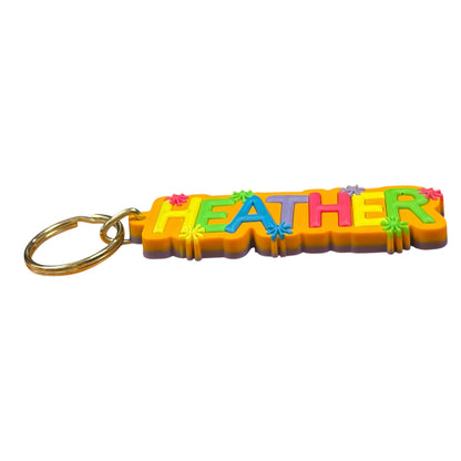 Colourful Name Keychain Heather