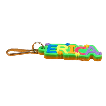 Colourful Name Keychain Erica (Green)
