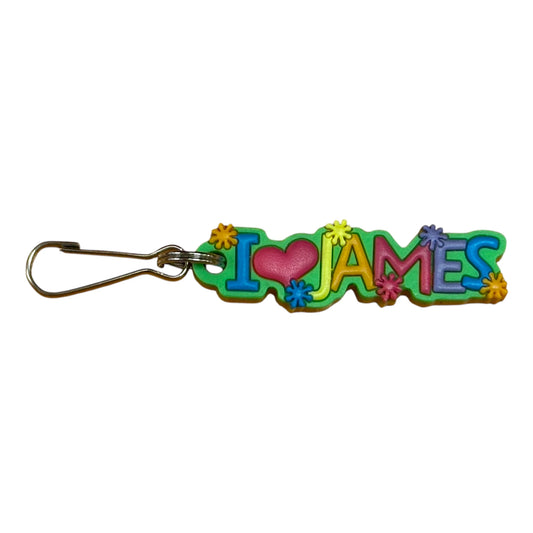 Colourful Name Keychain I 💗 James