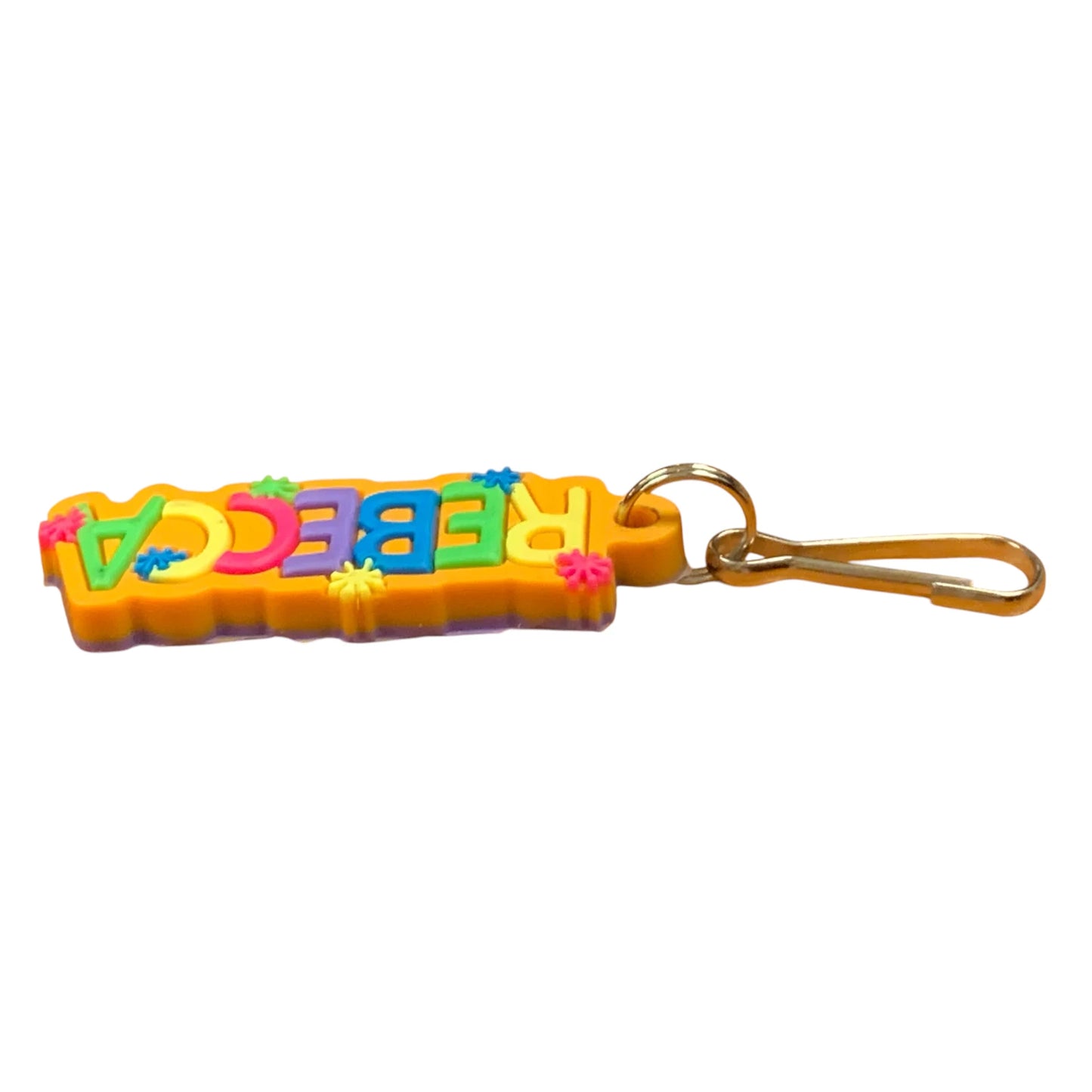 Colourful Name Keychain Rebecca (Orange)