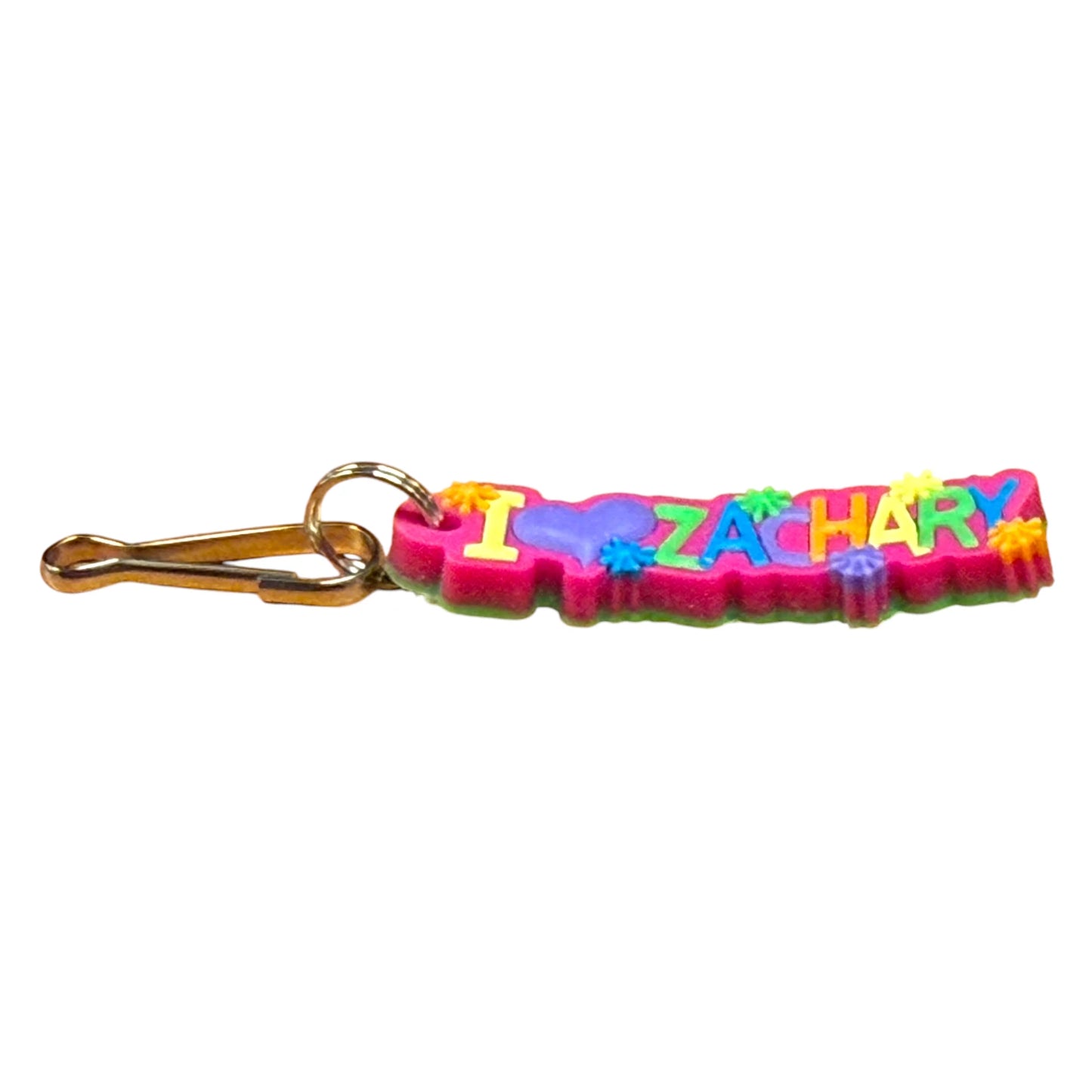 Colourful Name Keychain I 💗 Zachary