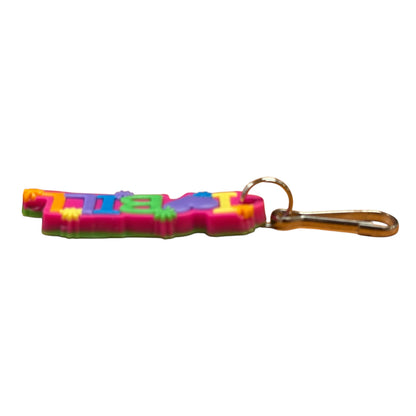 Colourful Name Keychain I 💗 Bill (Purple)