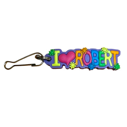 Colourful Name Keychain I 💗 Robert (Purple)