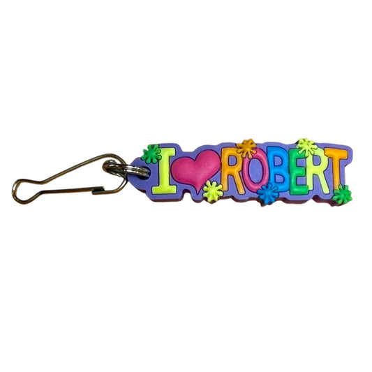 Colourful Name Keychain I 💗 Robert (Purple)