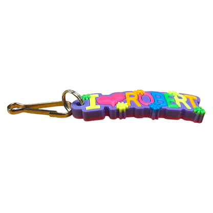 Colourful Name Keychain I 💗 Robert (Purple)