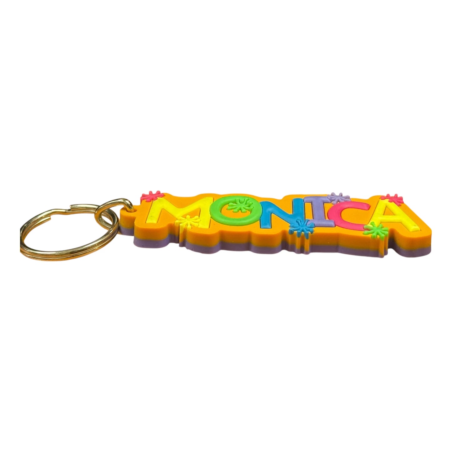 Colourful Name Keychain Monica (Orange)