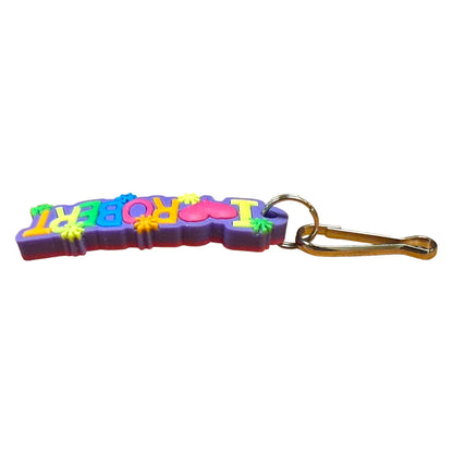Colourful Name Keychain I 💗 Robert (Purple)