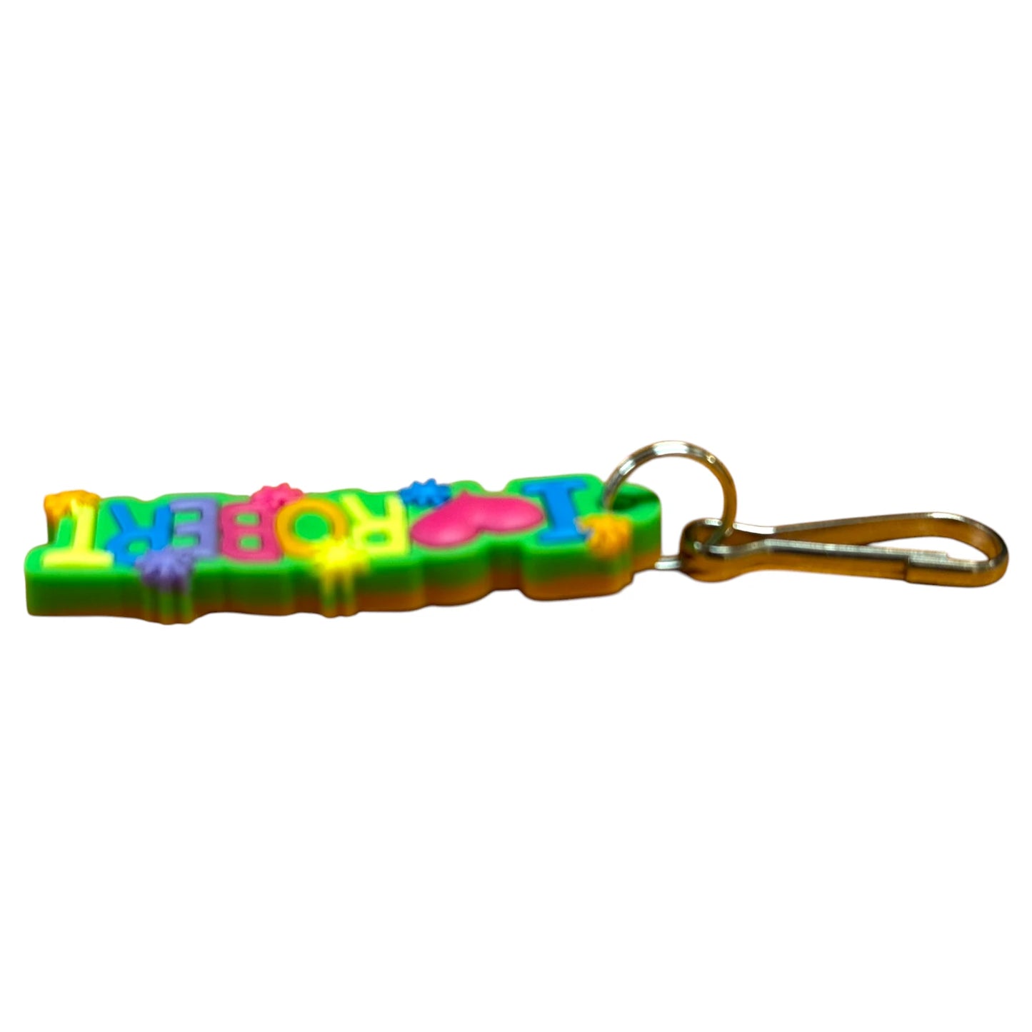 Colourful Name Keychain I 💗 Robert (Green)