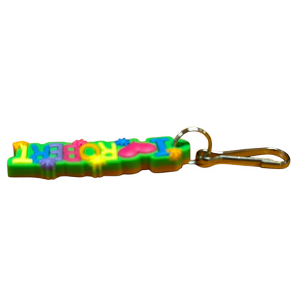 Colourful Name Keychain I 💗 Robert (Green)