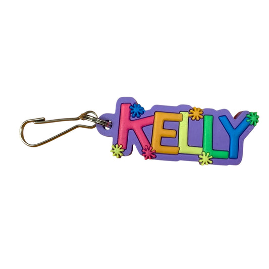 Colourful Name Keychain Kelly (Purple)