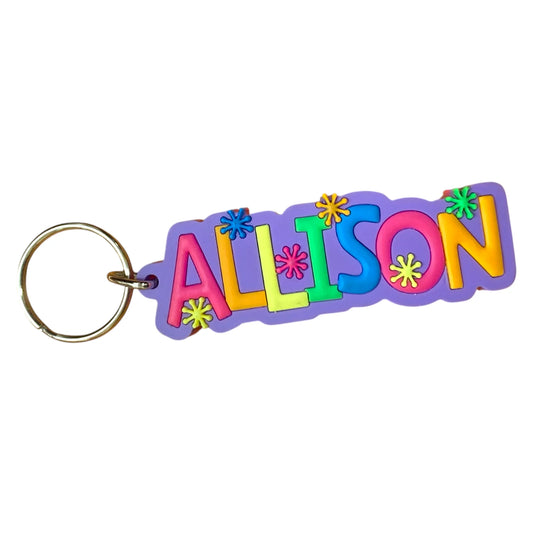Colourful Name Keychain Allison