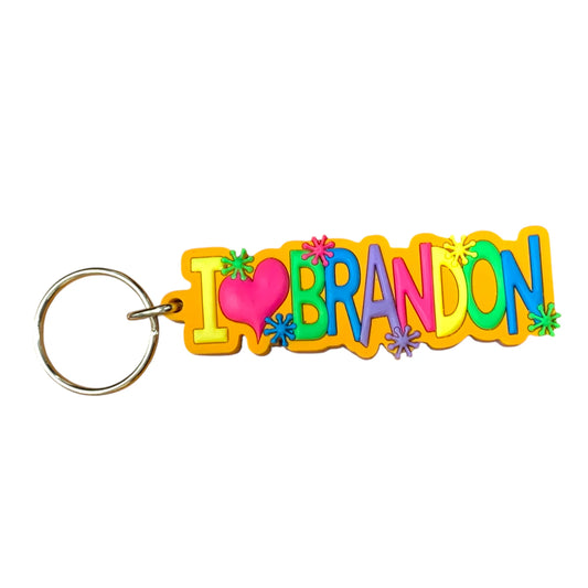 Colourful Name Keychain I 💗 Brandon