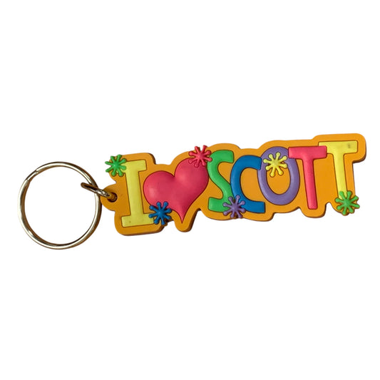 Colourful Name Keychain I 💗 Scott
