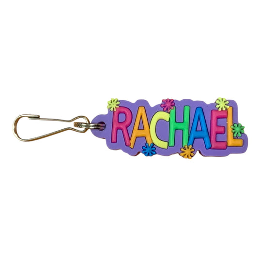 Colourful Name Keychain Rachel (Purple)