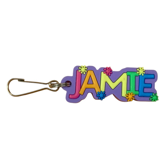Colourful Name Keychain Jamie (Purple)