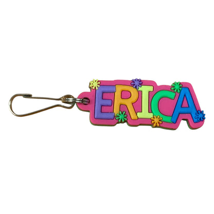Colourful Name Keychain Erica (Pink)