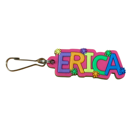 Colourful Name Keychain Erica (Pink)