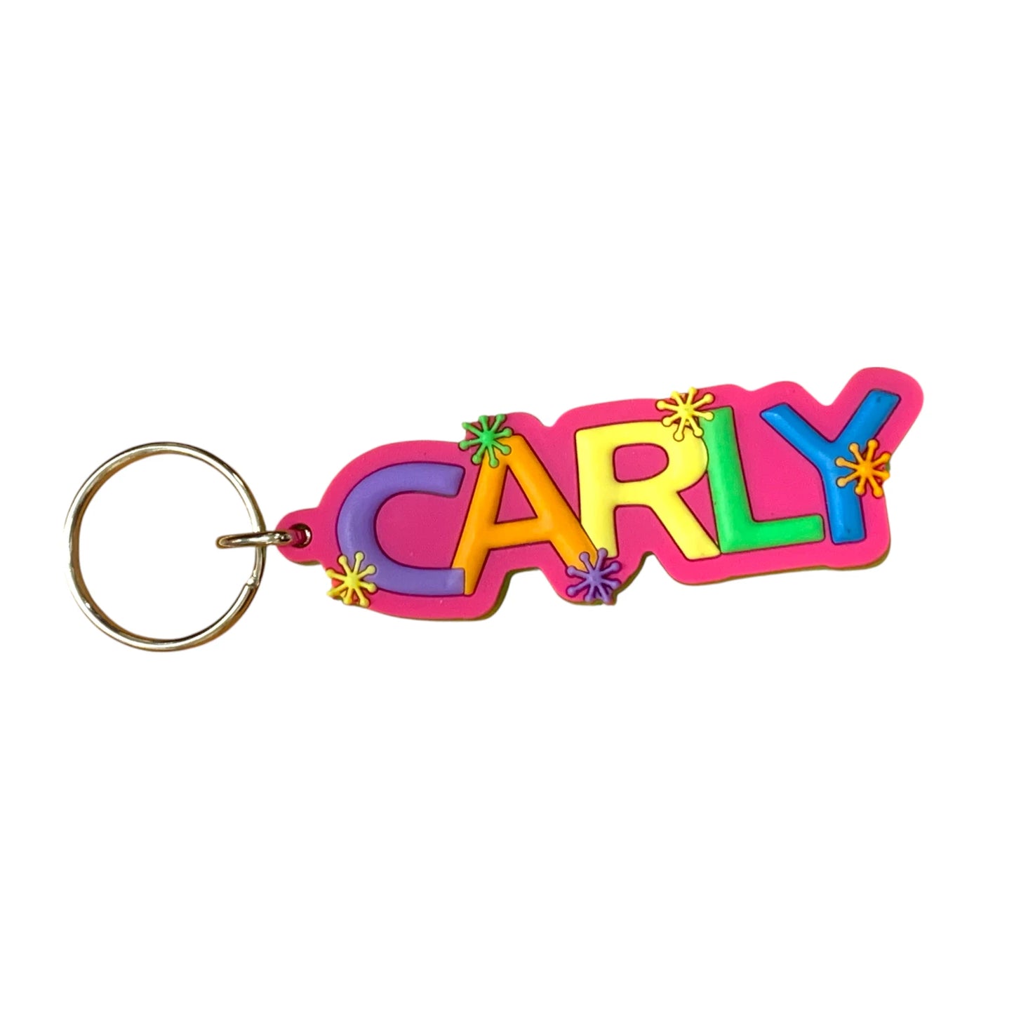 Colourful Name Keychain Carly (Pink)