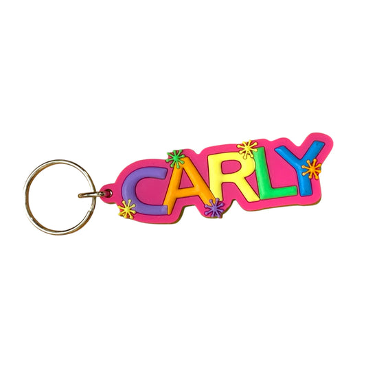 Colourful Name Keychain Carly (Pink)