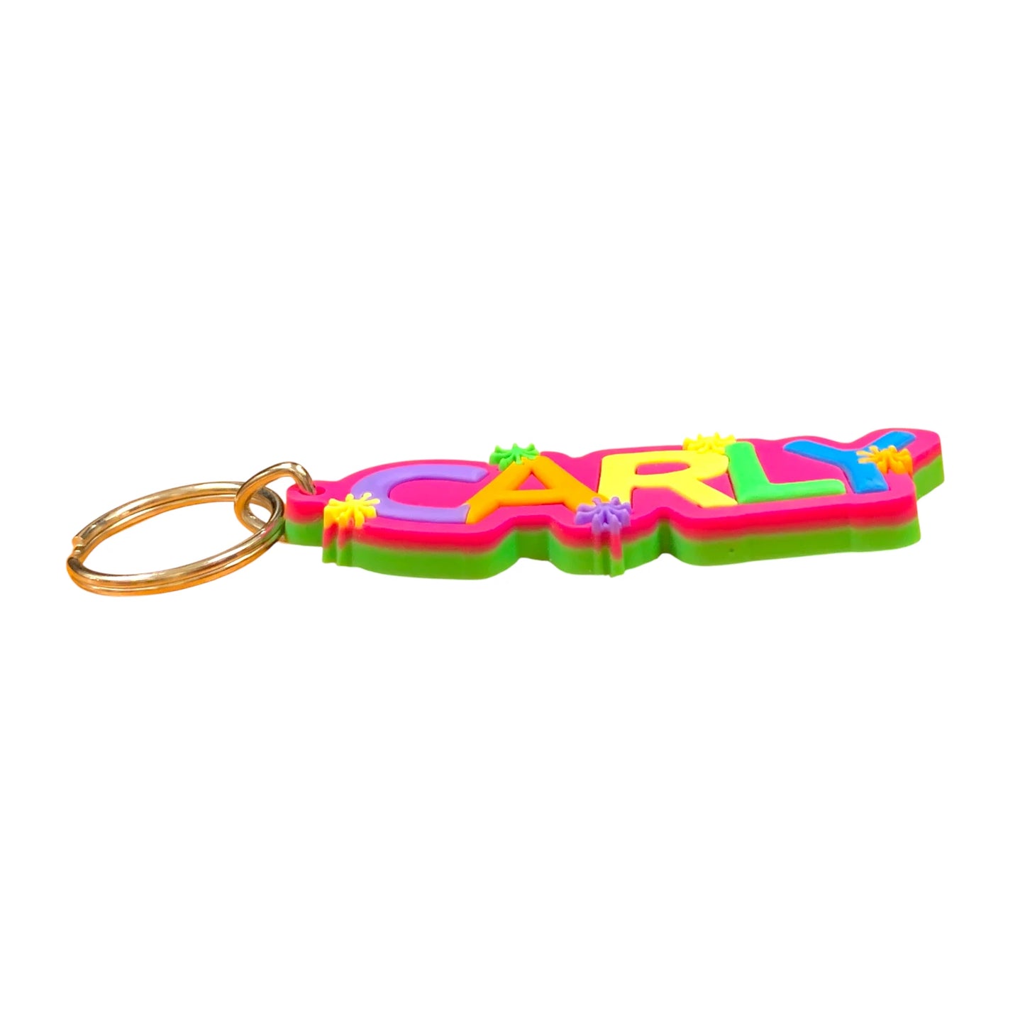 Colourful Name Keychain Carly (Pink)