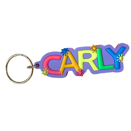 Colourful Name Keychain Carly (Purple)