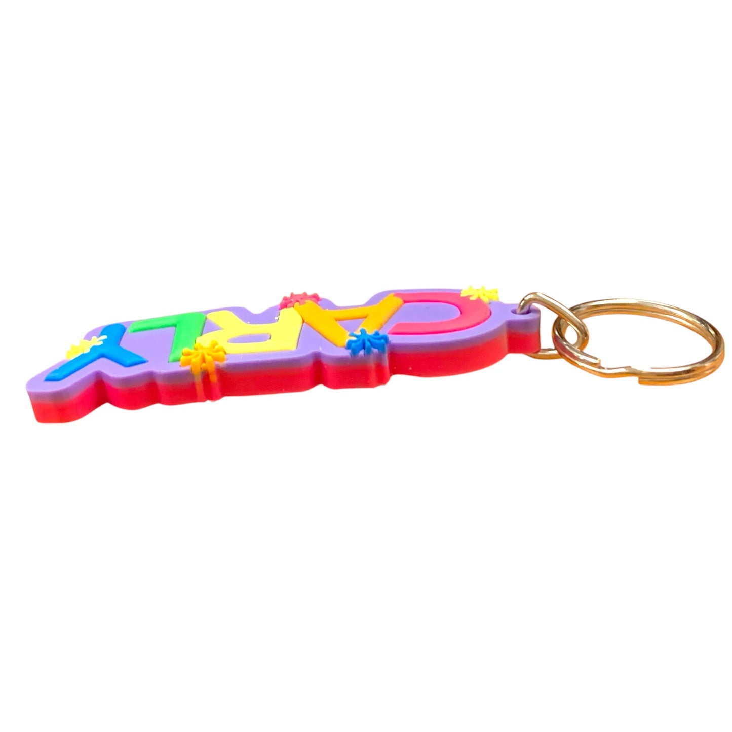 Colourful Name Keychain Carly (Purple)